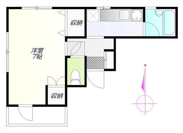 サンエール南千住の物件間取画像